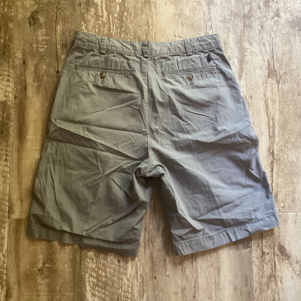 POLO RALPH LAUREN Shorts Gray Cotton Relaxed Fit Men's 30 - Picture 6 of 6